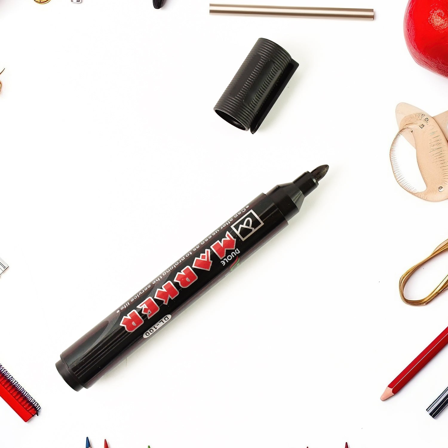 Black Permanent Marker Set  Black Permanent Marker Set